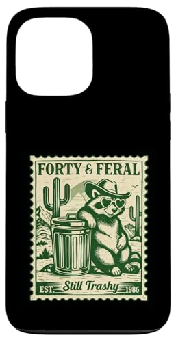 Still Feral At 40, Forty and Feral 40�΂̒a���� �A���C�O�} �X�}�z�P�[�X iPhone 13 Pro Max �p