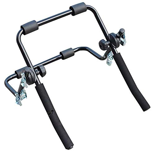 MytaYtBicycle Carrier for Towing Hitch, Compact 2-Bicycle Tow Bar Carrier for Truck SUV, Smart Tilting Design Car Tailstock Luggage Suspension, Black