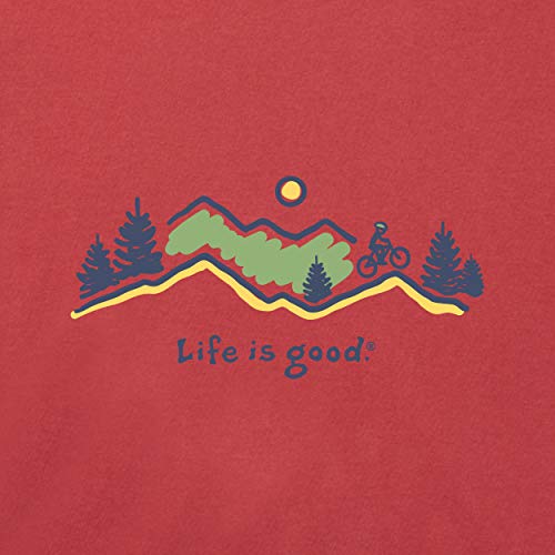 Life is Good Crusher T, Short Sleeve Cotton Crew Neck Graphic Tee Shirt, Bike Vista2