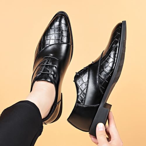 Image of Men's Classic Modern Dress Oxfords Shoes Business Formal Derby