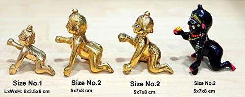 ESPLANADE Ladoo Gopal Poshak | God Dress | Bhagwaan Ki Poshaak | Dev Vastra - (Set van 6) - Voor maat 1 (Klein… - Afbeelding 5