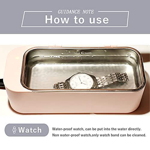 Miniatura 6 de Limpiador ultrasónico para anteojos, anillos, monedas, joyería, reloj con temporizador digital DL240 (Balck)