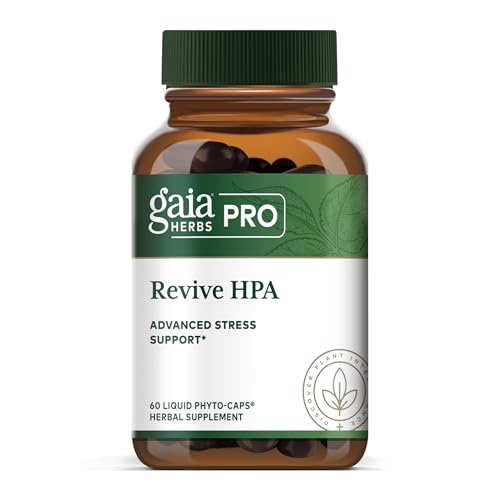 Gaia Herbs Pro Revive HPA - Adrenal Health Support Supplement* - Energy Supplement* with Cordyceps Asian Ginseng Licorice Root & Prickly Ash - 60 Liquid Phyto-Caps (30 Servings)