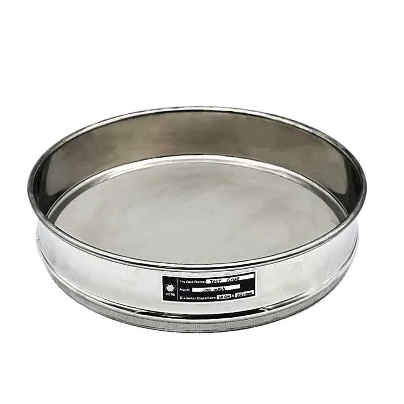 304 Stainless Steel Lab Analysis Sieve - 30cm Diameter, 325 Mesh, 0.045mm Aperture for Accurate Sampling and Inspection