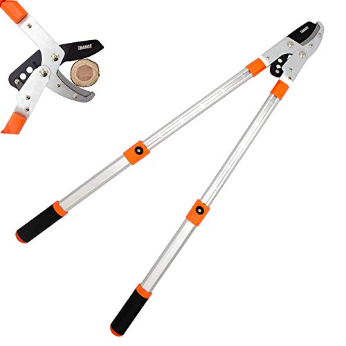 THANOS Bypass Loppers,Heavy Duty Pruner,with SK-5 High Carbon Steel Blades,Extendable Aluminium Lightweight Handle,Branch