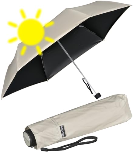 Paraguas de bolsillo doppler Fiber Havanna Uni negro con diseño super light compacto de 22 cm