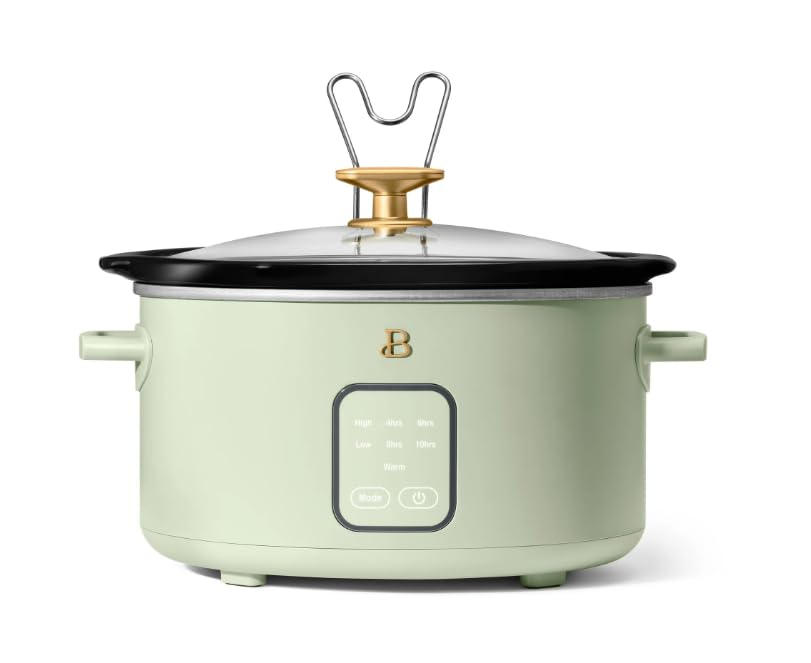 Drew Barrymore Qt Slow Cooker with Touch-Activated Display, Sage Green