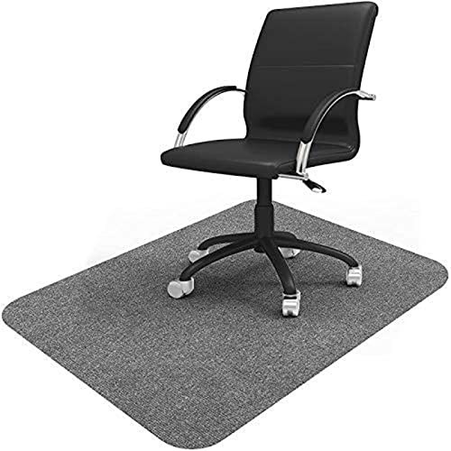 YRRA Alfombra de protección de Suelo Alfombrilla Protectora Suelo Alfombra para Silla de Oficina Lavable Rectangular Gaming Suelo Alfombrilla para Silla,Light Grey,100x120cm Cover