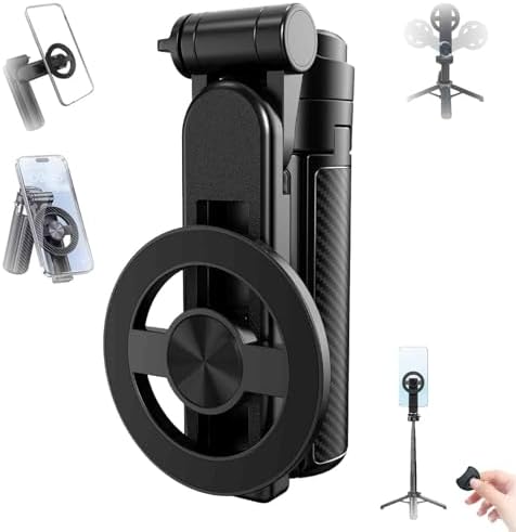 2025 New 4-In-1 Multifunctional Magnetic Selfie Stick, 360° Rotat...