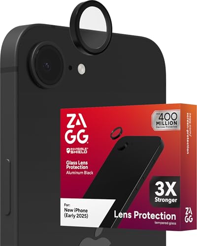 Image of ZAGG Glass Elite Anti-Reflective Camera Lens Protector for iPhone 17e / 16e - Anti-Glare Technology, Maximum Impact & Scratch Resistance, Smudge-Free Surface, Recycled Materials