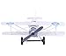 Berry President(TM) Vintage Retro Wrought Metal Iron Biplane Plane Aircraft Handicraft Models - Photo Props Home Decor/Ornament/Souvenir (White)