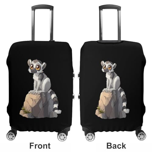 Ring Tailed Lemur Luggage Cover Protector Printed Washable Anti-Scratch Travel Suitcase Covers M3