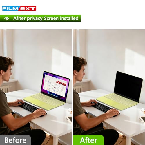 Image of FILMEXT Privacy Screen for Macbook Neo 13 inch (2026, A18 Pro) | Bubble Free Installation Macbook neo 13 inch Privacy Screen Shield Anti-Spy /Blue Light /Anti Glare /Easy On /Off