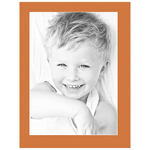 15x21 Tangerine / Octoberfest Custom Mat for Picture Frame with 11x17 opening size (Mat Only, Frame NOT Included)