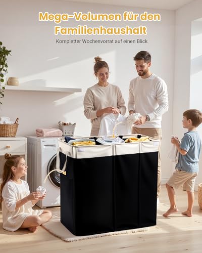 Trieur à linge pliable 190L pour stopper le désordre au sol