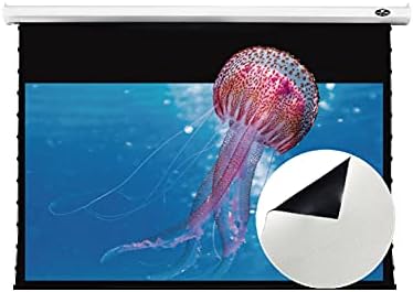 VIVIDSTORM-Moive Screen,Deluxe Tensioned Screen,Electric Tab-tensioned Pull Down White Cinema PVC Screen,UHD Home/Movie/Theater Work with Shortl Throw Projector,V6JLW135H