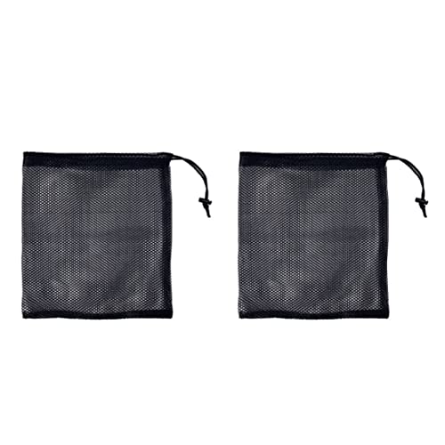 Trrymbbe Bolsa de Malla con cordón Bolsa de Red de Nailon con Cierre de cordón para Pelotas de Golf Malla de Nailon de 2 Piezas