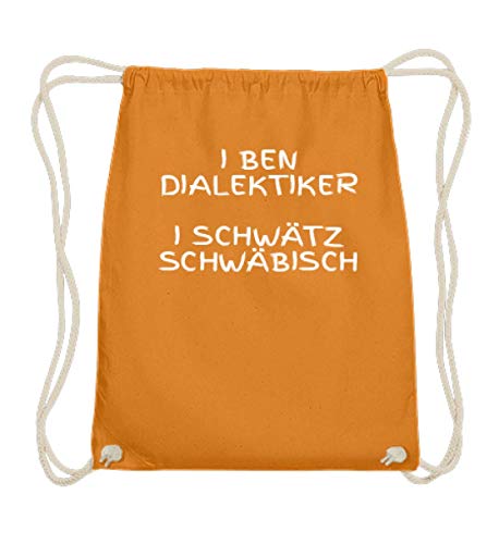 Sac de gym souabe orange en coton idéal pour vos sorties urbaines