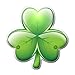 Luck of the Irish Shamrock Flashing Body Light Lapel Pins by Blinkee