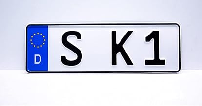 Car Number Plate 520 x 110 mm for Car and Bicycle Carrier (340 x 110 mm)