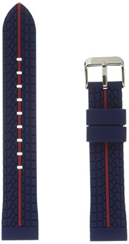 Hadley Roma MS3356RQ 220 Blue Silicone Watch Band