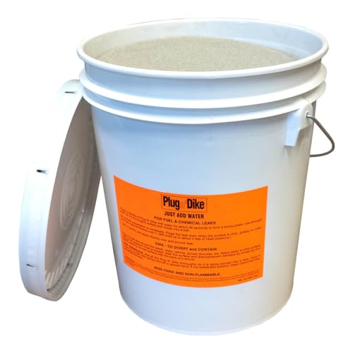 ENPAC Plug N Dike Granular Bentonite Leak Sealing Paste, Creates Plugging Paste for Leaks, Chemical Resistant,Simply Mix w/Water (48 lbs.)