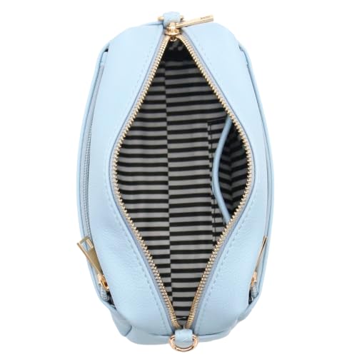 Image of FashionPuzzle Triple Zip Small Crossbody Bag