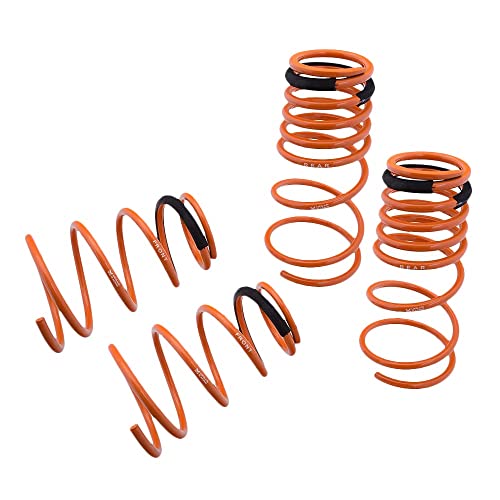 Megan MR-LS-TCA03 SAE 9254 Cold Wounded Steel Orange Powdercoated Street-Version Lowering Springs Kit