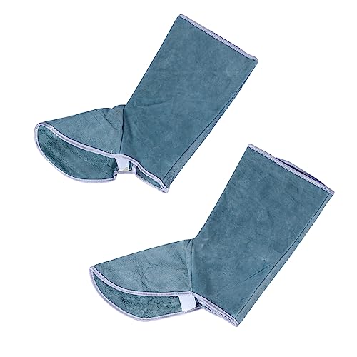 IWOWHERO 1 Pair Welding Foot Cover Foot Cover Shoes Shoe Protectors Welding Anti-scalding Foot Cover Welding Protective Cover Welding Foot Covers Welding Feet Covers Abrasion Blue Cowhide