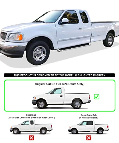 Estribos APS Running Boards para Ford F150 F250LD 1997-2003 miniatura 2