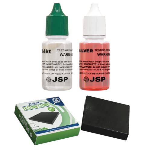 Gemtone Testing Solution Kit Gold 14K & Silver 999 .925 Sterling Authenticity Tester Jewelry Scrap Stone Precious Metal USA