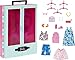 Barbie Closet Playset with 3 Outfits, 3 Pairs of Shoes, 2 Purses, Necklace and Sunglasses Accessories, 5 Hangars, 3 to 8 Years Old (Amazon Exclusive)