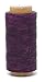 Mandala Crafts 150D 210D 0.8mm 1mm Leather Sewing Stitching Flat Waxed Thread String Cord (210D 1mm 180M, Purple)