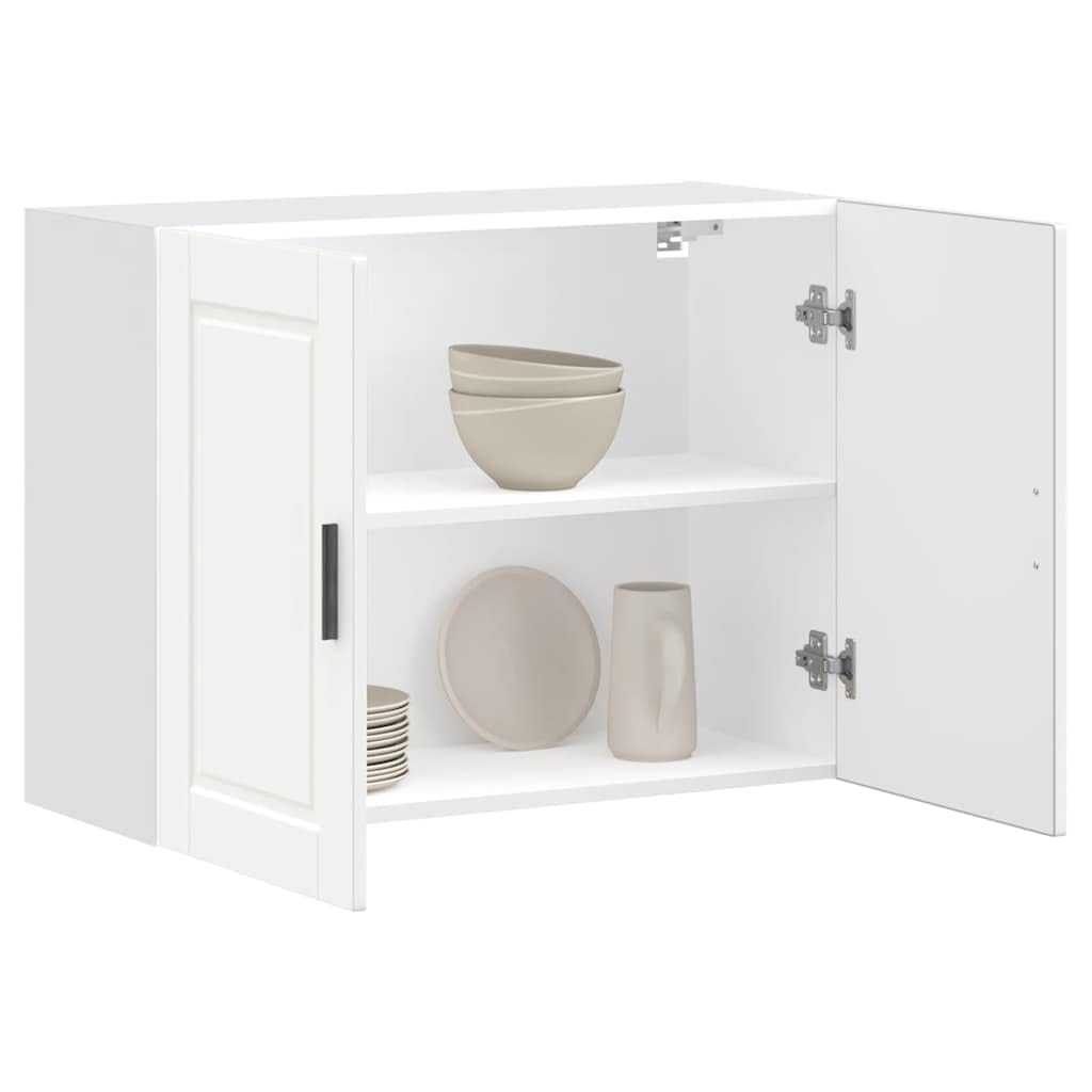 vidaXL Küchen-Hängeschrank Porto Weiß Holzwerkstoff, Wandschrank Küche, Wandschrank, Oberschrank, Küchenschrank, Hängeschrank, Oberschrank Küche
