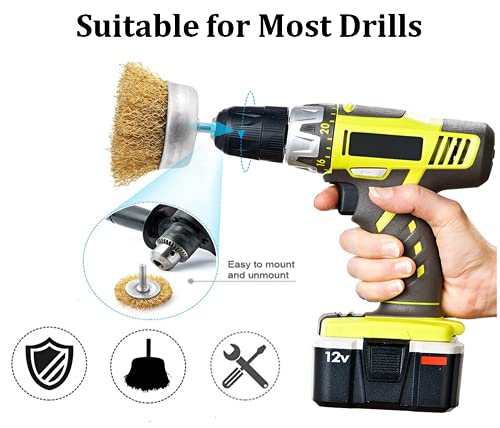 Spazzola Metallica, Hitopin 9 Pezzi Spazzola