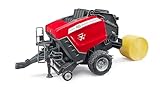 Bruder 02039 - Massey Ferguson Rundballenpresse RB 4180 V - Ballenpresse, Erntemaschine, Bauernhof, Traktor, Strohballen