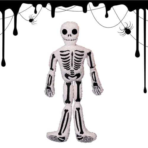 Cojin calavera relleno para decorar el salon y el dormitorio en Halloween
