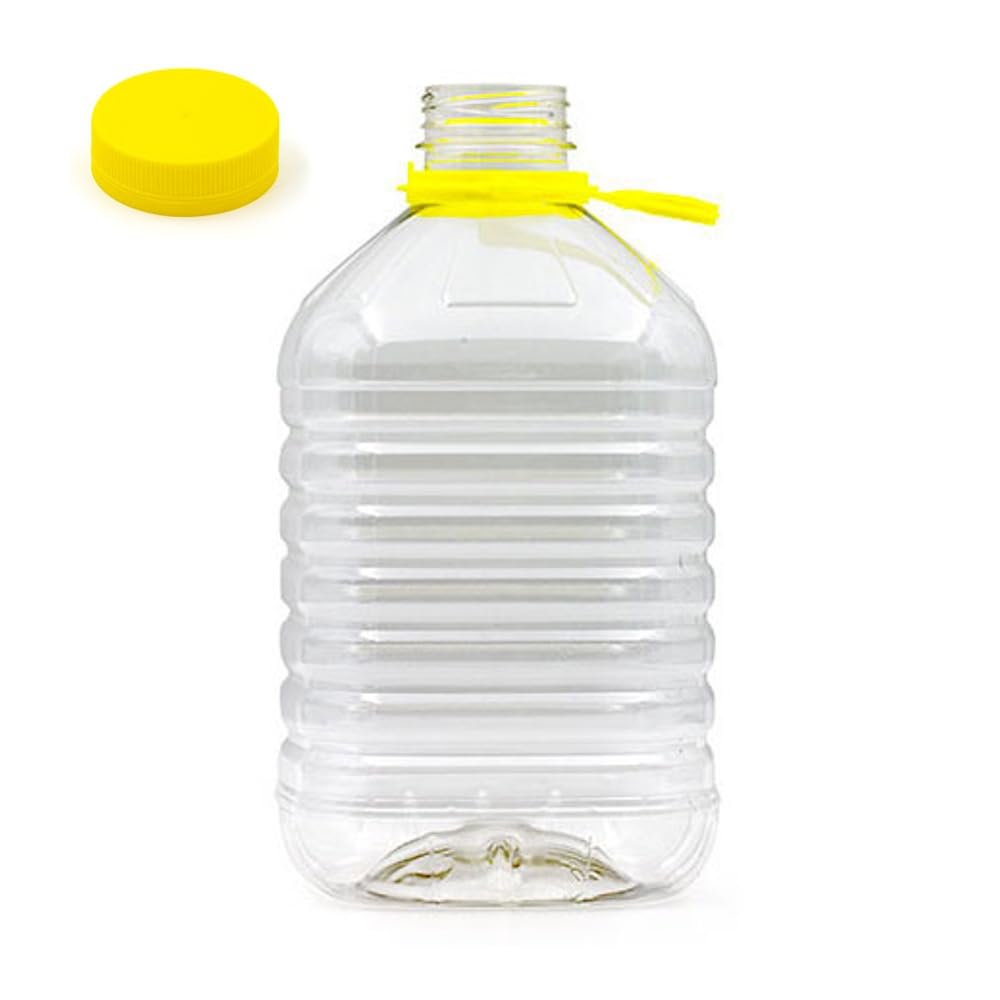 Generico 50 Pz CONTENITORE PET 3 Lt BOCCIONE DAMIGIANA TAPPO AUTOSIGILLANTE PER VINO OLIO