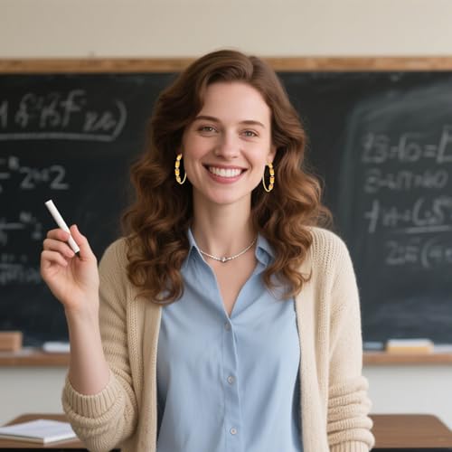 Teacher Appreciation Gifts for Women Teacher Earrings Book Pencil Hoop Earrings Back To School Jewelry Accessories Outfits2