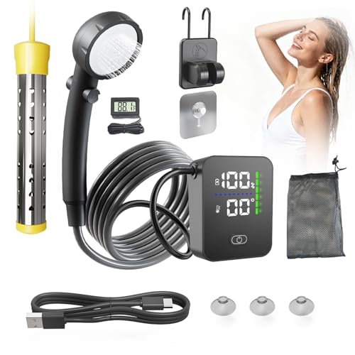 SHIJING Portable Rechargeable Shower with Heater
