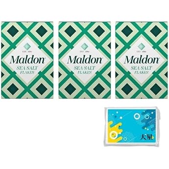 Salt, Maldon Sea Salt, Natural, Sea Salt, Economical, 4.3 oz 125 g + Bonus Original Tesh