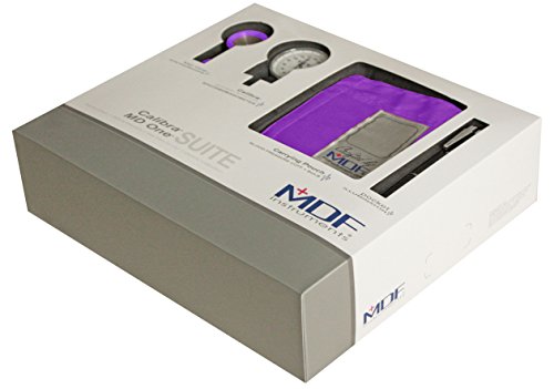 MDF MD One Stethoscope, MDF Calibra Aneroid Sphygmomanometer, MDF POCKET iLLUMiNATOR Professional Diagnostic Penlight - Free-Parts-for-Life & - Purple (Purple Rain)
