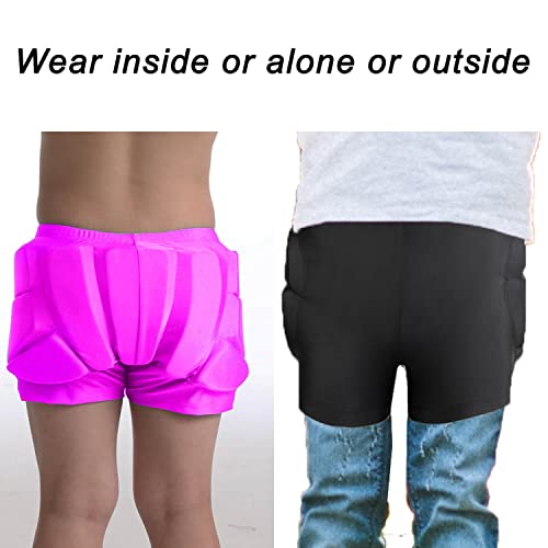 Kids Padded Shorts-HIPS Protective Pads Shorts for Snowboard Ski Skating Cycling,3D Protection for Butt Tailbone 5