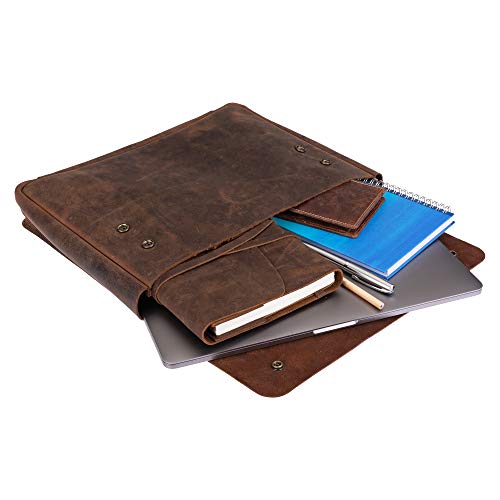 Moonster Borsa Porta PC in Vera Pelle - Custodia