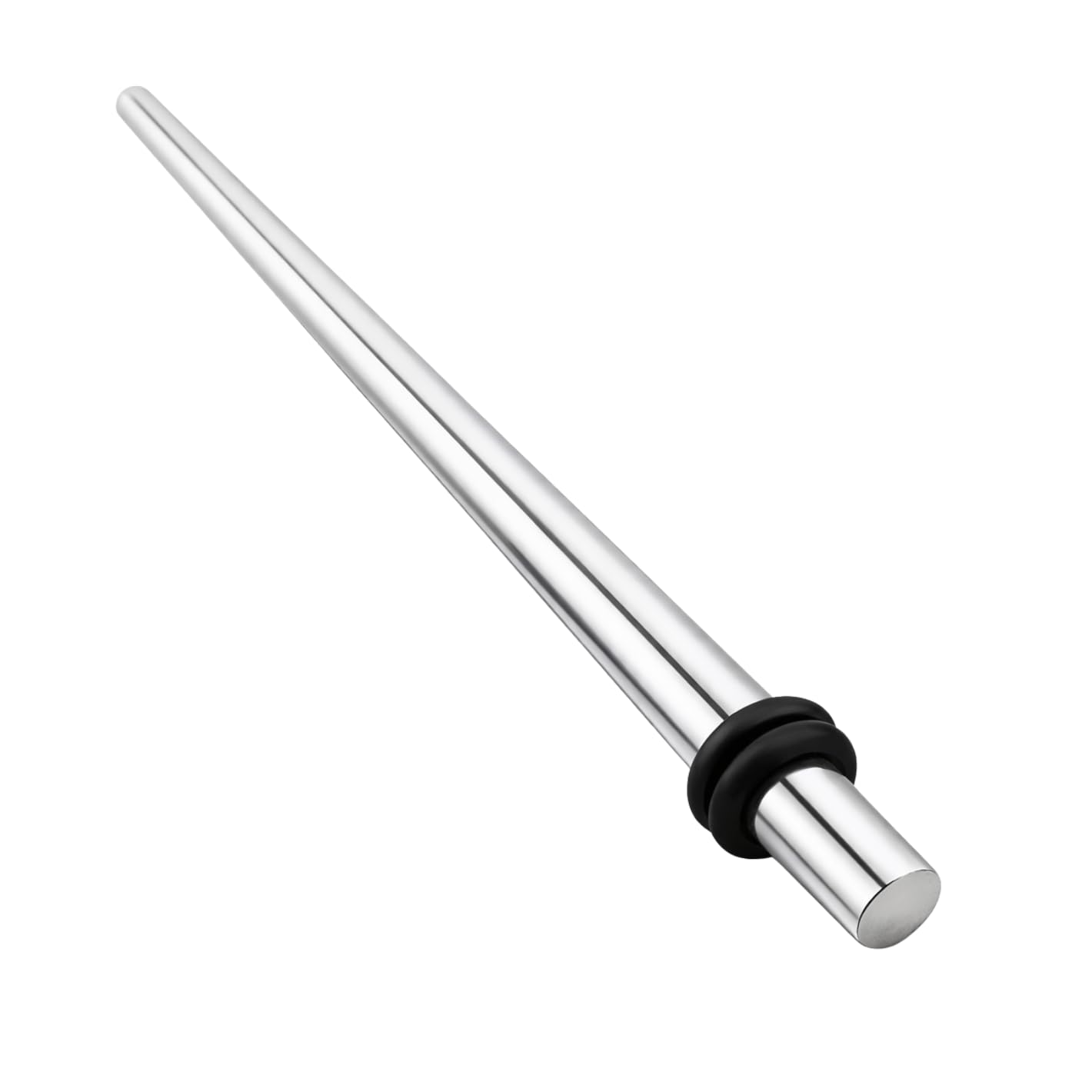 Straight Ear Expander Taper, 316L Surgical Steel, 2.5mm, with O-Rings, Polished Finish, Single Piece-image-31