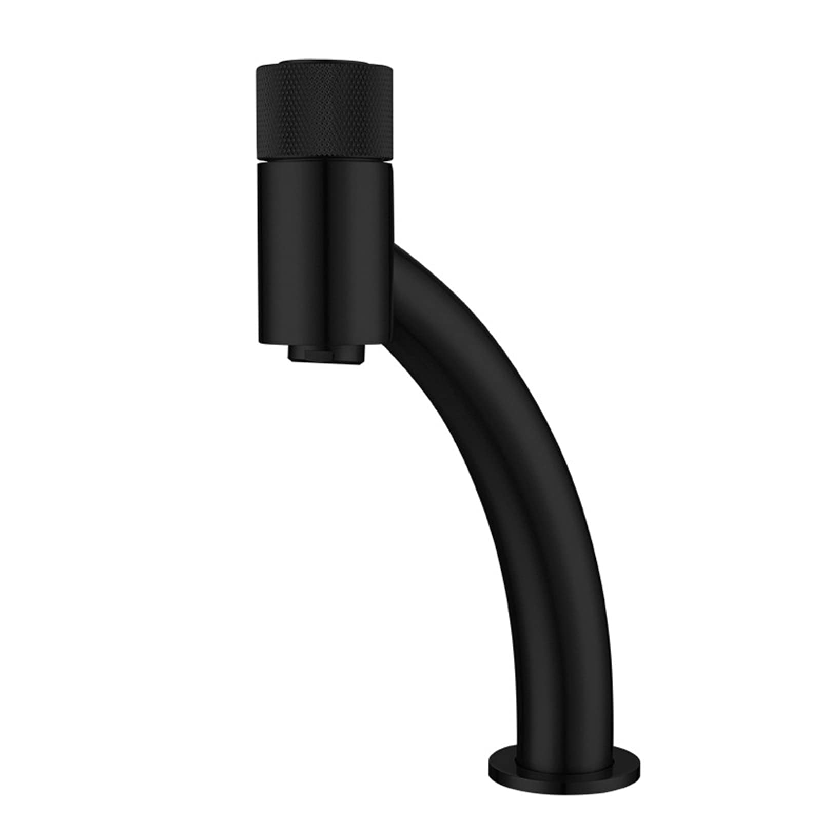 Aireador de grifo de lavabo Creativity, grifo monomando expuesto para lavabo de baño, grifo de lavabo de un orificio, grifos de tocador de latón, negro