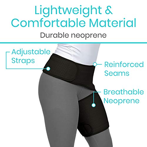 Vive Groin and Hip Brace - Sciatica Wrap for Men and Women ...