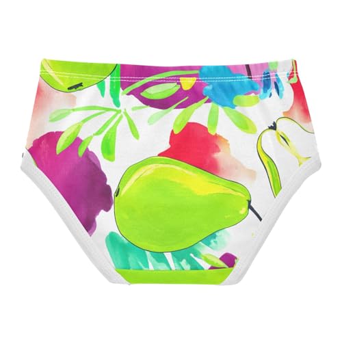 Toddler Underwear Custom 2t Cotton Panties Little Girl Designer Briefs Undies Kids Colorful Pears Lemon Fruits2