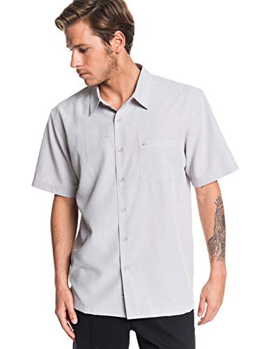 Quiksilver Waterman Men's Centinela 4 Woven TOP, Flint Gray, M