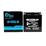 UB-YIX30L-BS Battery Replacement for 2016 Arctic Cat Wildcat Sport, Trail 700 CC UTV - Factory Activated, Maintenance Free, Motorcycle Battery - 12V, 30AH, UpStart Battery Brand